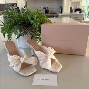 🌟 Loeffler Randall Claudia Top Knot Bow Mules ~ Size 10 ~ NWOT